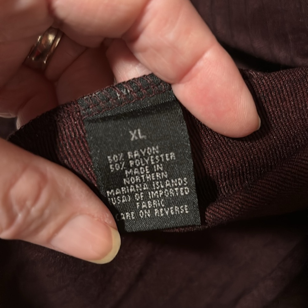 Mens H&H maroon XL shirt - Picture 3 of 4